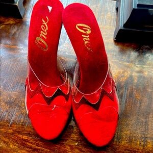 Onex Women's Red Slide Sandals